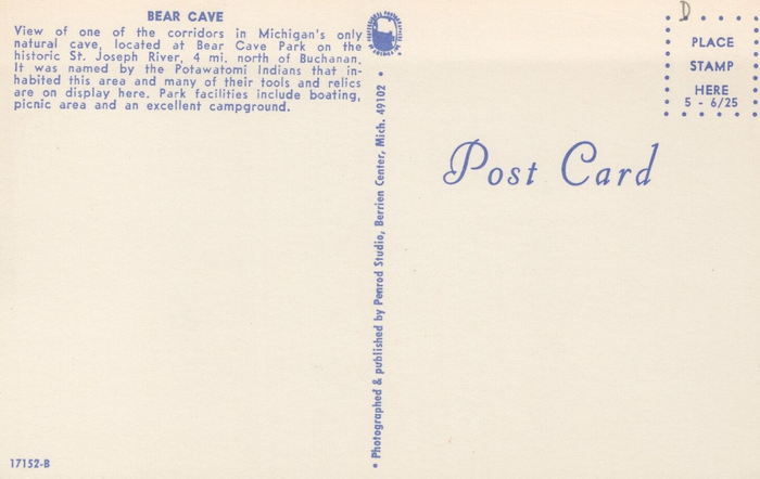 Bear Cave and Resort - Postcard (newer photo)